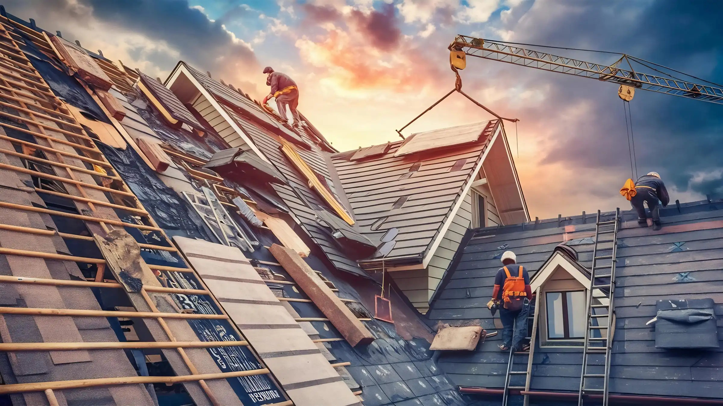 Architectural asphalt shingle roof on an Idaho home